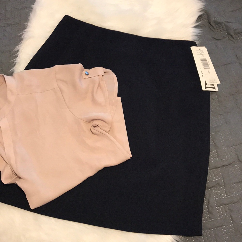 Alia Dark Navy Blue Skirt